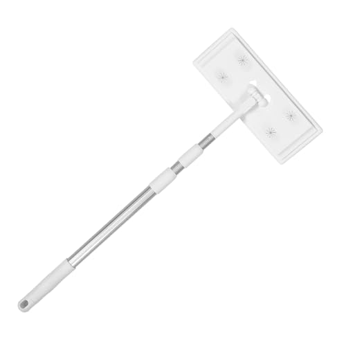 Healeved Elektrostatischer Staubmopp mit Teleskopstange Flachwischer für Effektive Staubentfernung Aluminiumlegierung 360° Drehbar Geeignet für Haushaltsreinigung von Healeved