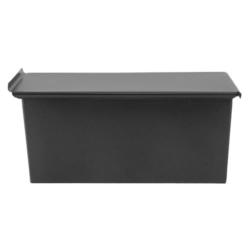 Healeved Pullman Kastenform mit Deckel Toastbackform Antihaft-Brotbackformen Toastbox Frühstück Backwerkzeuge für Hausbäckerei Restaurant 450G Schwarz von Healeved