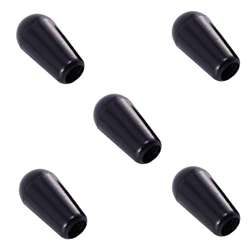 Healeved Toggle Tip Ersatz 5 Stück Gitarrenknopf Hut Weiche Materialabdeckung von Healeved