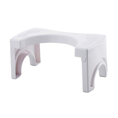 Healeved Toilettenhocker aus Robustem Kunststoff Ergonomischer Klapphocker für Erwachsene Rutschfester Toiletten Tritthocker für Gesundes Hocken im Badezimmer Belastbar und Platzsparend von Healeved