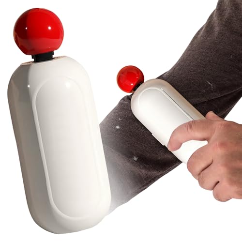 2-in-1 Fusselrolle, Tierhaarentferner,Fusselrolle Wiederverwendbar für Kleidung,Waschbarer Gel Fusselbürste,Tragbare Iint Remover,Vielseitig Fusselentferner entfernt mühelos Haare und Flusen(weiß) von Healife