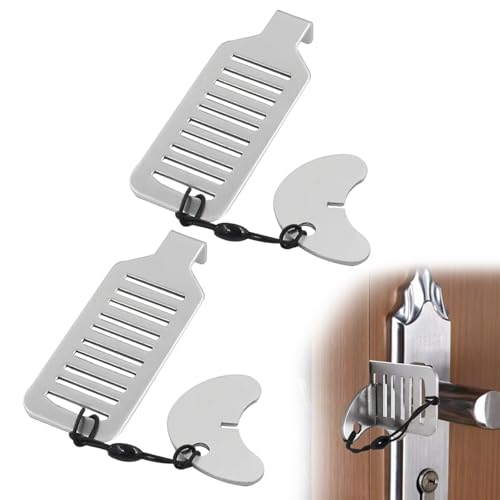 Door Lock - Tragbares Türschloss - Leichtes, tierfreundliches Türschloss für Hotels und mehr - Maximale Sicherheit ohne Fehler - Reiseschloss von Healife