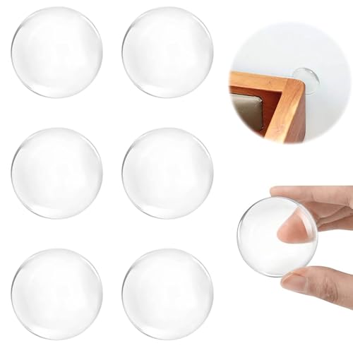 Türstopper Wand Transparent - 6 Stück Gummipuffer Selbstklebend für Tür, Wandschutz, Türpuffer, Glasplatten, Holzbrett - Türstopper wand selbstklebend von Healife