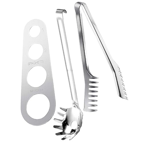 Healifty 1 Satz Spaghetti Set aus Teiliges Set mit Portionierer Spaghetti Zange und Nudelheber Küchenutensil für Einfache Handhabung und Sichere Nutzung bei Heißen Töpfen Healifty 1 Satz Spaghetti Set aus Teiliges Set mit Portionierer Spaghetti Zange und Nudelheber Küchenutensil für Einfache Handhabung und Sichere Nutzung bei Heißen Töpfen von Healifty