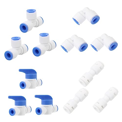 Healifty 1 Satz Wasserfilter Anschlüssen Pe Wasserrohradapter Schnelle Verbindung für Wasserreiniger Bewässerungssysteme Installieren zu Verwenden von Healifty