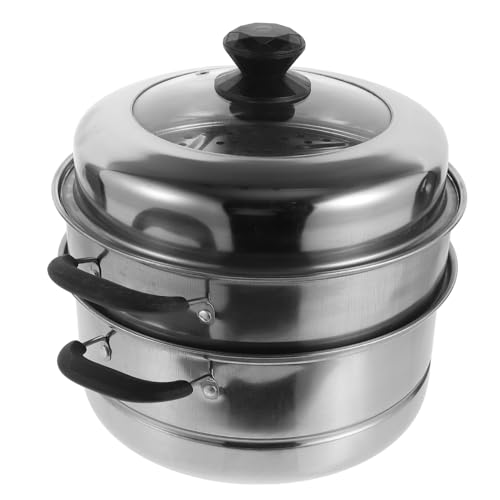 Healifty 1 Stück Multifunktionaler Dampfgarer aus Lagig mit Sichtdeckel für Suppen Platzsparend Kompatibel mit Induktionsherden Hohe Temperaturbeständigkeit Healifty 1 Stück Multifunktionaler Dampfgarer aus Lagig mit Sichtdeckel für Suppen Platzsparend Kompatibel mit Induktionsherden Hohe Temperaturbeständigkeit von Healifty