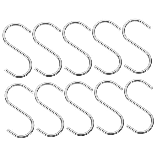 Healifty 10 Stück S Förmige Haken aus Robuste Aufhänger für Küchenutensilien Handtücher und Kleidung Multifunktionale Haken für Bad Schlafzimmer und Garten zum Einhängen von Taschen und Healifty 10 Stück S Förmige Haken aus Robuste Aufhänger für Küchenutensilien Handtücher und Kleidung Multifunktionale Haken für Bad Schlafzimmer und Garten zum Einhängen von Taschen und von Healifty