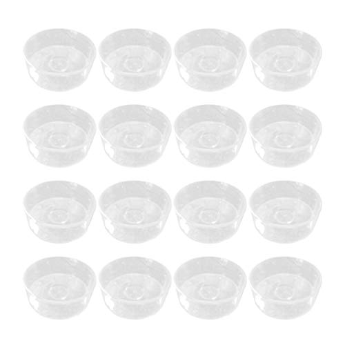 Healifty 100 Stück Kunststoff-Teelichtdosen, Tassen, Teelichtbehälter, leere Behälter, für selbstgemachte Kerzen, Wachshalter, Muschelformen von Healifty