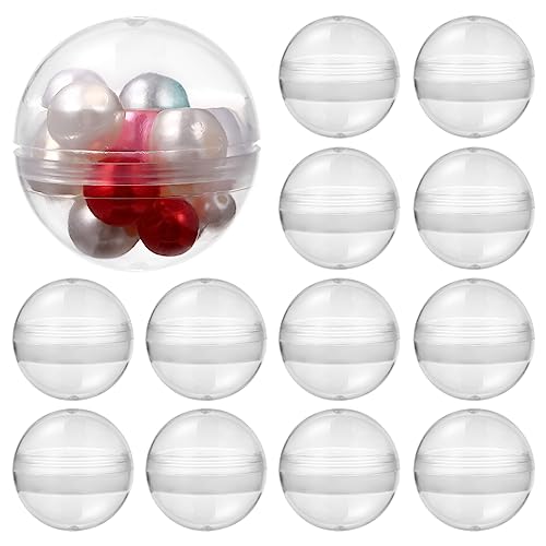 Healifty 100 Stücke Plastikkugeln Zum Befüllen Befüllbare Acrylkugeln Bastelkugeln Kunststoff Lotterie Ball Transparent Kugeln Für Krallen Maschine Eier Spielzeug für Spielen 3.2cm, 150024NYYM von Healifty