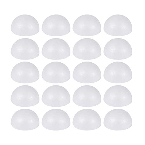 Healifty 100 stücke Handwerk styroporkugeln schaumkugeln halbkugel Ornamente für DIY Handwerk und modellierung weihnachtsbaumschmuck Partei bevorzugt Geschenke 5 cm von Healifty