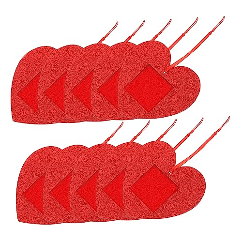 Healifty 10stücke Herzliche Mini-hängebilderrahmen Für Valentinstag Glitter-Felt-Dekoration Für Fenster Türen Und Mehr Verschenken Sie Schöne Erinnerungen An Ihre Liebsten von Healifty