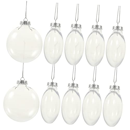 Healifty 10Stücke Transparente Weihnachtskugeln Befüllbare Ornament Kugeln für Christbaumdekoration DIY Weihnachtsbaum Hängedekoration Leicht Handhaben Healifty 10Stücke Transparente Weihnachtskugeln Befüllbare Ornament Kugeln für Christbaumdekoration DIY Weihnachtsbaum Hängedekoration Leicht Handhaben von Healifty