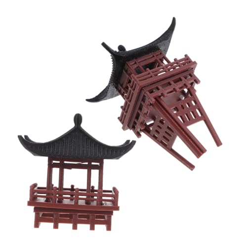 Healifty 2 Stück Chinesischer Figurine mit Halter Aquarium Landschaftsdeko für Bonsai und Desktop Gestaltung Healifty 2 Stück Chinesischer Figurine mit Halter Aquarium Landschaftsdeko für Bonsai und Desktop Gestaltung von Healifty