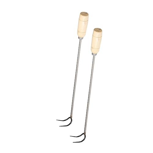 Healifty 2 Stück Fleischhaken mit Holzgriffen Robuste Grillhaken für Bbq Räuchern und Fleischverarbeitung Rostfrei und Hitzebeständig zum Aufhängen und Trocknen von Healifty 2 Stück Fleischhaken mit Holzgriffen Robuste Grillhaken für Bbq Räuchern und Fleischverarbeitung Rostfrei und Hitzebeständig zum Aufhängen und Trocknen von von Healifty