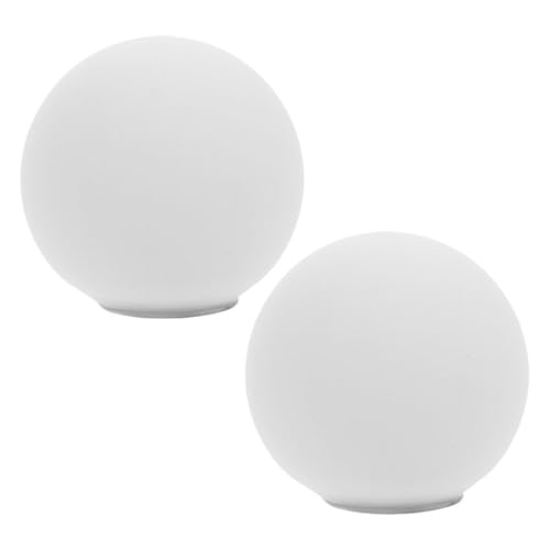 Healifty 2 Stück Lampenschirm Runde Glaskugel für Glühbirne Ersatzglas für Tischlampe Stehlampe und Pendelleuchte Stilvolle Wohnraumbeleuchtung von Healifty