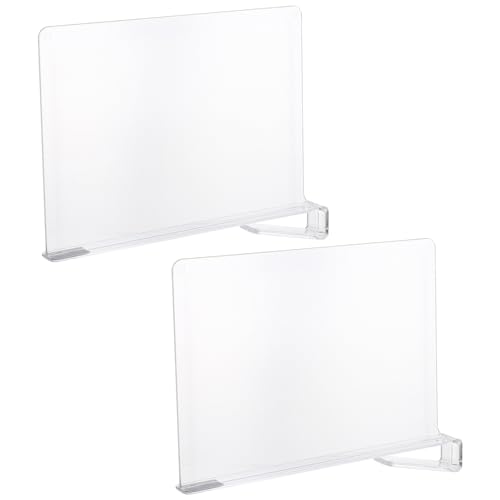 Healifty 2 Stücke Regaltrenner Transparent Kleiderschrank Organizer für Kleidung Handtücher Installieren Langlebig Healifty 2 Stücke Regaltrenner Transparent Kleiderschrank Organizer für Kleidung Handtücher Installieren Langlebig von Healifty