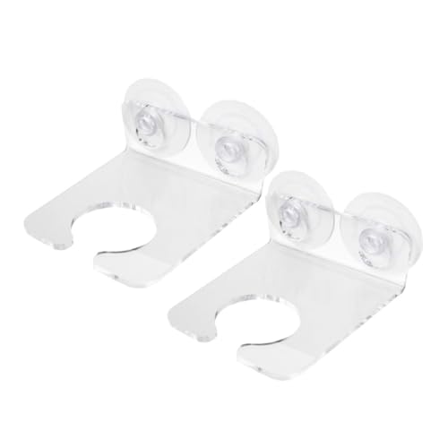 Healifty 2 Stück Weinglas Halter mit Saugnapf Transparente Badewannen Ablage für Weinbecher für Dusche und Bad Stabiler Getränkehalter aus Installieren Reinigen von Healifty