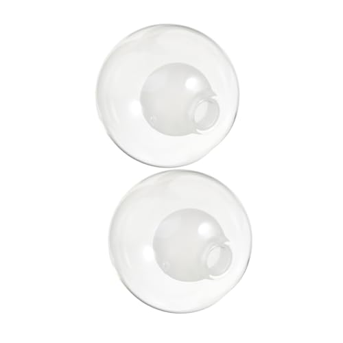 Healifty 2 Stücke Sphärische Glaslampenschirme Milky Pendelleuchte Ersatzschirm für Deckenlampen Korrosionsbeständig und Installieren für Wohn und Esszimmer von Healifty