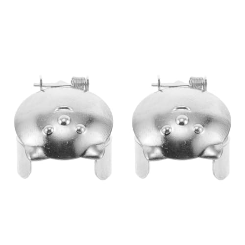 Healifty 2 stücke Automatische Kerzenlöscher Ring Docht Feuerlöscher Docht Snuffer Metall Kerze Snuffer Werkzeug Liefert Silber von Healifty