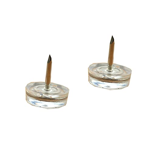 Healifty Stück Transparente rutschfeste Möbelgleiter Kunststoff mit Nägeln für Stuhlbeine Schützt Kratzern und Geräuschen Langlebig und Installieren von Healifty