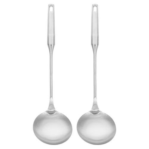 Healifty 2er-Set Suppenkellen aus Edelstahl – Universal-Schöpflöffel mit langem Griff für Soßen, Nudeln und Braten – Ergonomischer Metalllöffel 34 cm Healifty 2er-Set Suppenkellen aus Edelstahl – Universal-Schöpflöffel mit langem Griff für Soßen, Nudeln und Braten – Ergonomischer Metalllöffel 34 cm von Healifty
