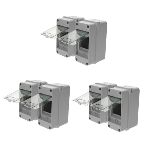 Healifty 6stücke Verteilungsbox Wetterfeste Elektrobox Mit Transparentem Fenster Robuste Schutzbox Für Stromanschlüsse Für Industrielle Anwendungen Pc Material Für Höchste Haltbarkeit von Healifty