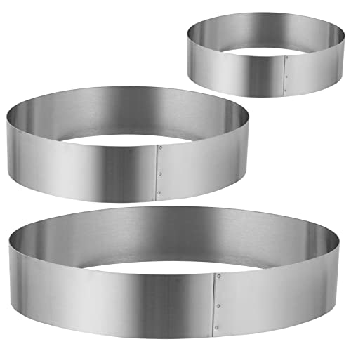 Healifty 3 Stück Teiliges Set aus Mousse Ringen Antihaft Kuchenform für Verschiedene Torten und Backprojekte Ovaler Tortenring Leicht zu Reinigen Verwenden Healifty 3 Stück Teiliges Set aus Mousse Ringen Antihaft Kuchenform für Verschiedene Torten und Backprojekte Ovaler Tortenring Leicht zu Reinigen Verwenden von Healifty