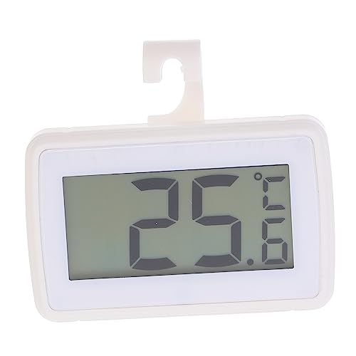 Healifty 4 Stck. Präzises Wasserdichtes Kühlschrankthermometer Digitales Thermometer für Innenräume und Gefrierfächer mit Großem LCD Display für Haushalte und Restaurants von Healifty