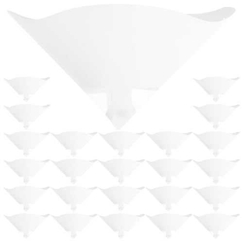 Healifty 40 Stück 3D-Druckerfilter – Einwegtrichter mit feinem Sieb für 3D-Druckerharz – lichthärtender Druckverbrauchsfilterkegel für Kunststudio und Heimlabor von Healifty