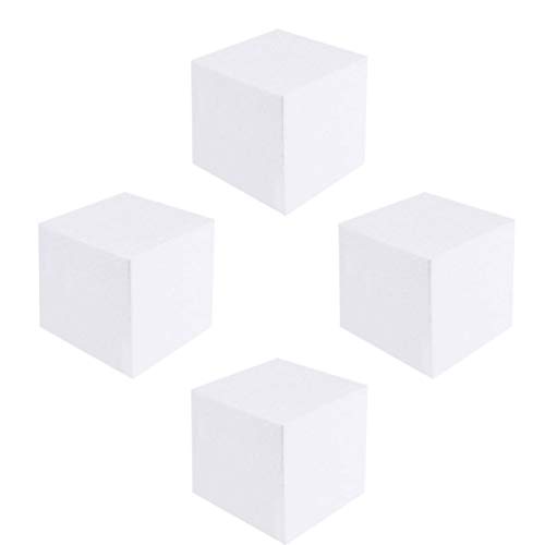 Healifty 4Pcs Handwerk Schaumwürfel 15 X 15Cm Quadratische Blöcke Schaumwürfel für Skulptur Modellierung DIY Kunstprojekte Und Blumenarrangement von Healifty