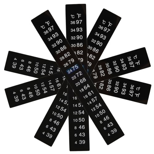 Healifty 5 Stück Selbstklebende Thermometer Streifen für Fermentation Temperaturmessung für Brauen und Haushaltsgebrauch von Healifty