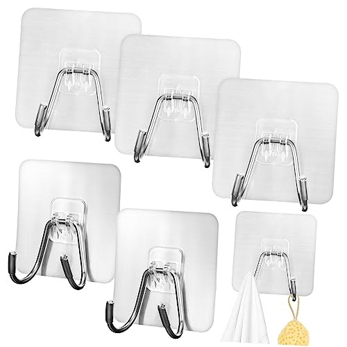 Healifty 5 Stück Wandhaken aus Starke Selbstklebende Haken für Badezimmer Küche Schlafzimmer Platzsparend und Modern für Handtücher und Dekoration von Healifty