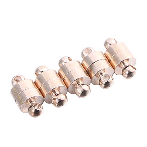 Healifty 5 x Schmuck-Verschlüsse, Magnetverschluss, Konverter, magnetische Schmuckverschlüsse, Halsketten, Armbänder, Zubehör für Bastelarbeiten, Schmuckherstellung (Roségold) von Healifty