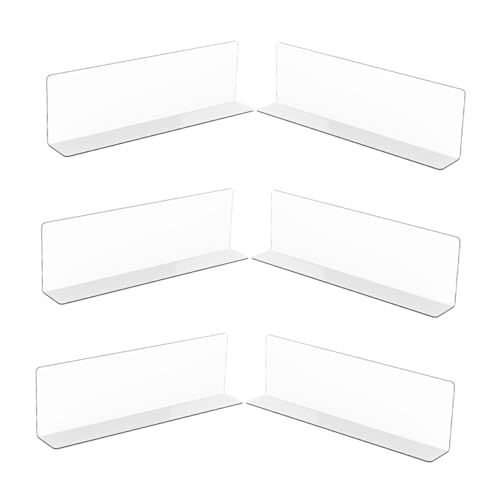 Healifty 6 Stück L-förmiges Isolationsbrett für Größe klare Schrankteiler klein Trennzeichen Form Küchenschrankteiler Regalteiler klare Trennwände Warentrenner lagern Plastik Transparent Healifty 6 Stück L-förmiges Isolationsbrett für Größe klare Schrankteiler klein Trennzeichen Form Küchenschrankteiler Regalteiler klare Trennwände Warentrenner lagern Plastik Transparent von Healifty