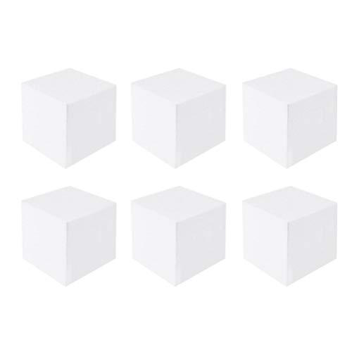 Healifty 6Pcs Handwerk Schaumwürfel 15 X 15Cm Styropor Quadratische Blöcke Styropor Schaumwürfel für Skulptur Modellierung DIY Kunstprojekte Und Blumenarrangement von Healifty