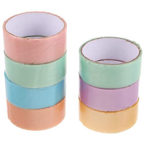 Healifty 7er Set Regenbogen-Klebeband – Buntes, wasserfestes Duct Tape für Basteln, Kinderzimmer und Reparaturen zu Hause und im Klassenzimmer von Healifty