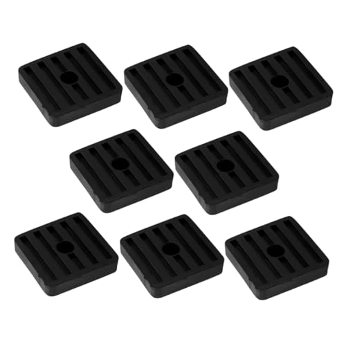 Healifty 8Stücke Gummimatten Silence Pads Antivibrationsmatten für Klimaanlagen mit Geräuschreduzierung Rutschfest Einsetzbar Einfache Installation für Angenehmes von Healifty