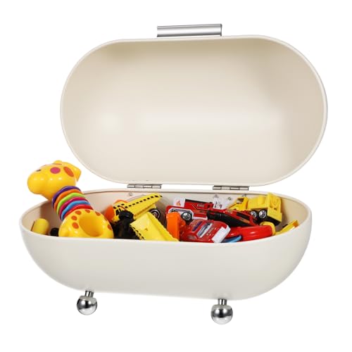 Healifty Brotbox aus Metall mit Rollbarem Türdesign Robuster Brotbehälter für Küchenarbeitsplatte für Frische Backwaren und Haushaltsgegenstände Retro Stil Cremefarben Healifty Brotbox aus Metall mit Rollbarem Türdesign Robuster Brotbehälter für Küchenarbeitsplatte für Frische Backwaren und Haushaltsgegenstände Retro Stil Cremefarben von Healifty