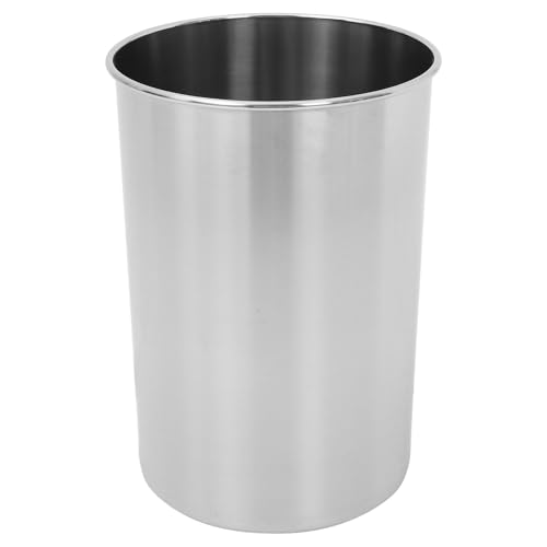 Healifty Edelstahl-Arbeitsplatten-Mülleimer, eingebauter Mülleimer, Metall-Abfallkorb, eingebetteter Tisch- für Küchen-Lebensmittelabfälle von Healifty
