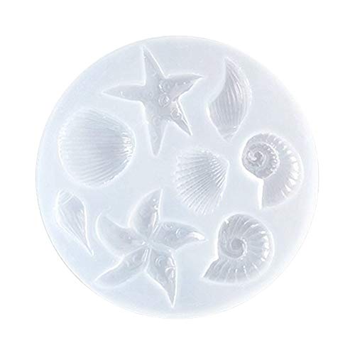 Healifty Gießformen Silikon Harz Casting Form Backen Form Schmucksache Formen Seestern Seemuschel Schnecke Form von Healifty