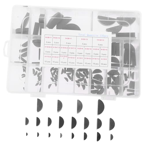 Healifty Woodruff Schlüssel Sortiment Aus Kohlenstoffstahl Teilig Halbmond Schlüssel Für Maschinenreparatur Präzise Passform Für Riemenscheiben Und Antriebswellen Langlebig Und Healifty Woodruff Schlüssel Sortiment Aus Kohlenstoffstahl Teilig Halbmond Schlüssel Für Maschinenreparatur Präzise Passform Für Riemenscheiben Und Antriebswellen Langlebig Und von Healifty