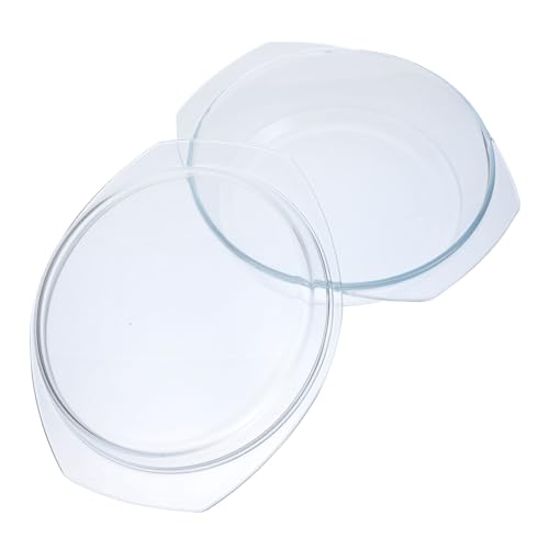 Healifty Hochwertige Auflaufform mit Deckel Mikrowellengeeignet Design Hitzebeständig für Küche und Dinnerpartys Runde Form Healifty Hochwertige Auflaufform mit Deckel Mikrowellengeeignet Design Hitzebeständig für Küche und Dinnerpartys Runde Form von Healifty