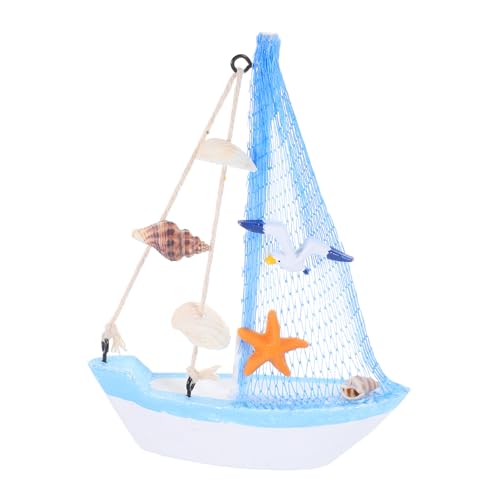 Healifty Mini-segelboot Aus Holz Nautische Dekoration Für Kinderzimmer Tischdeko Strandparty Und DIY-projekte Rustikale Küstenornamente von Healifty