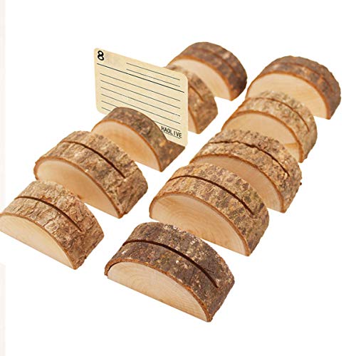 Healifty Holz Runde Pfahl Form Tischnummer Halter Clip Foto Halter Tischkarte Halter Platzkartenhalter 10 Stück Healifty Holz Runde Pfahl Form Tischnummer Halter Clip Foto Halter Tischkarte Halter Platzkartenhalter 10 Stück von Healifty