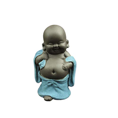 Healifty Kreative Buddha Statuen Keramik Kleine Niedliche Buddha Statue Mönch Figur Kreative Baby Handwerk Puppen Ornamente Geschenk Chinesische Zarte Keramik Kunst Und Handwerk von Healifty