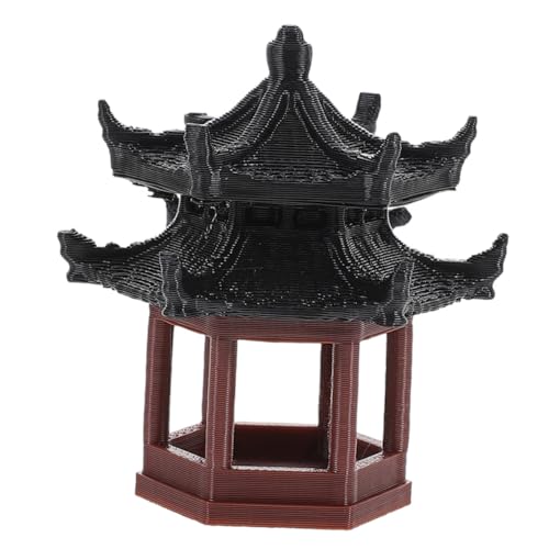 Healifty Kunststoff Mini Pavilion Figurine für Bonsai Aquarium und Zen Garten Dekoration Doppeldeck Hexagon Modell für Mikrolandschaft und Wohnraumgestaltung Healifty Kunststoff Mini Pavilion Figurine für Bonsai Aquarium und Zen Garten Dekoration Doppeldeck Hexagon Modell für Mikrolandschaft und Wohnraumgestaltung von Healifty