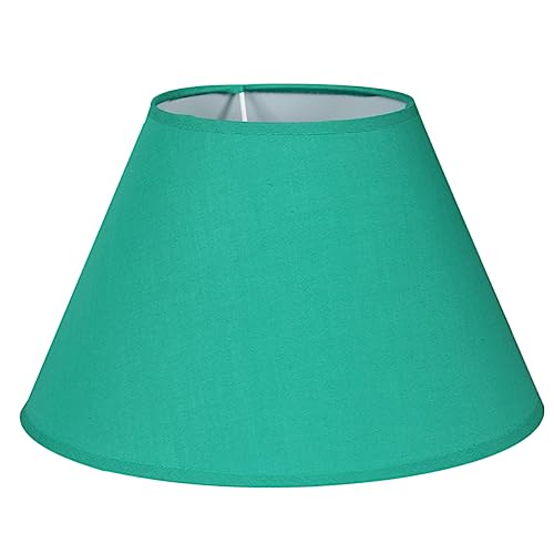 Healifty Lampenabdeckung Tischlampe Lampenschirm Fassung Eleganter Stoff Lampenschirm Grün für Schlafzimmer Wohnzimmer und Hotelbeleuchtung Hochwertige Verarbeitung für Lange Haltbarkeit von Healifty