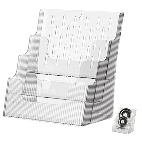 Healifty Prospekthalter Transparenter Broschürenhalter Zeitschriftenständer Für Schreibtisch Postkartenständer Menüständer Aktenhalter Aus Kunststoff Tischaufbewahrungsständer Für Bürogebra Healifty Prospekthalter Transparenter Broschürenhalter Zeitschriftenständer Für Schreibtisch Postkartenständer Menüständer Aktenhalter Aus Kunststoff Tischaufbewahrungsständer Für Bürogebra von Healifty