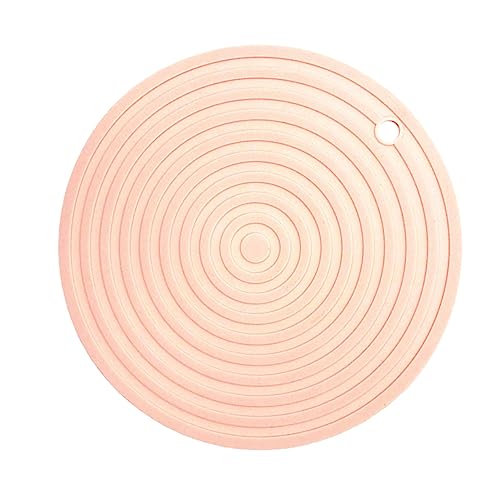 Healifty Rund Silikon Tischset Für Schreibtisch Küche rutschfest Hitzebeständig Als Schüsselunterlage Geschirrunterlage Isolierend Leicht Zu Reinigen von Healifty