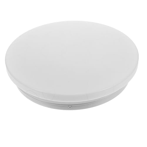 Healifty Runder Lampenschirm mit Basis Ultra Dünne Blendende Abdeckung für Deckenleuchten Geeignet für Schlafzimmer und Balkone Vielseitige Lichtlösung Minimaler Platzbedarf von Healifty